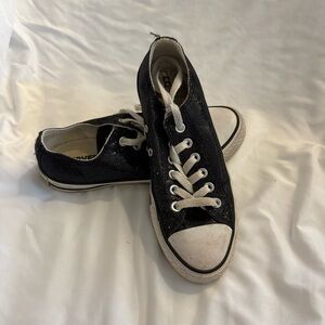 EUC Converse Chuck Taylor All Star Low-Top Metallic Glitter Sneaker